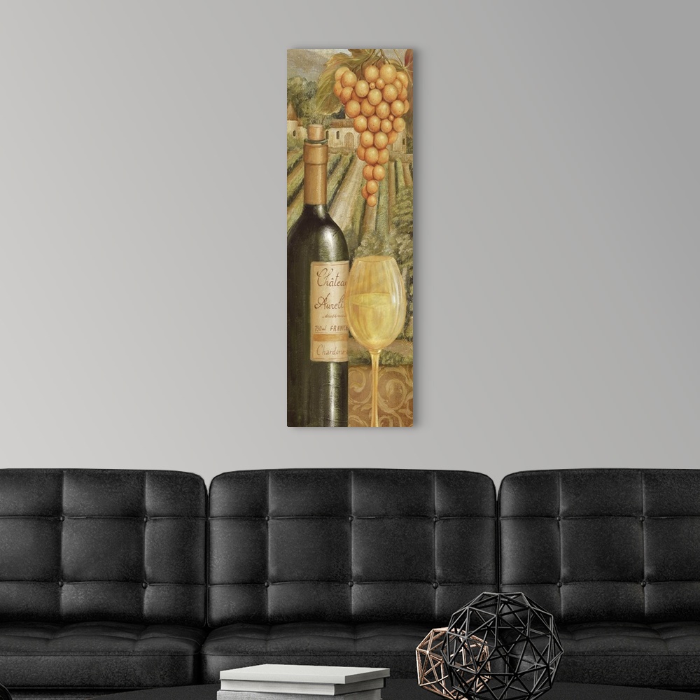 A modern room featuring French Vineyard I