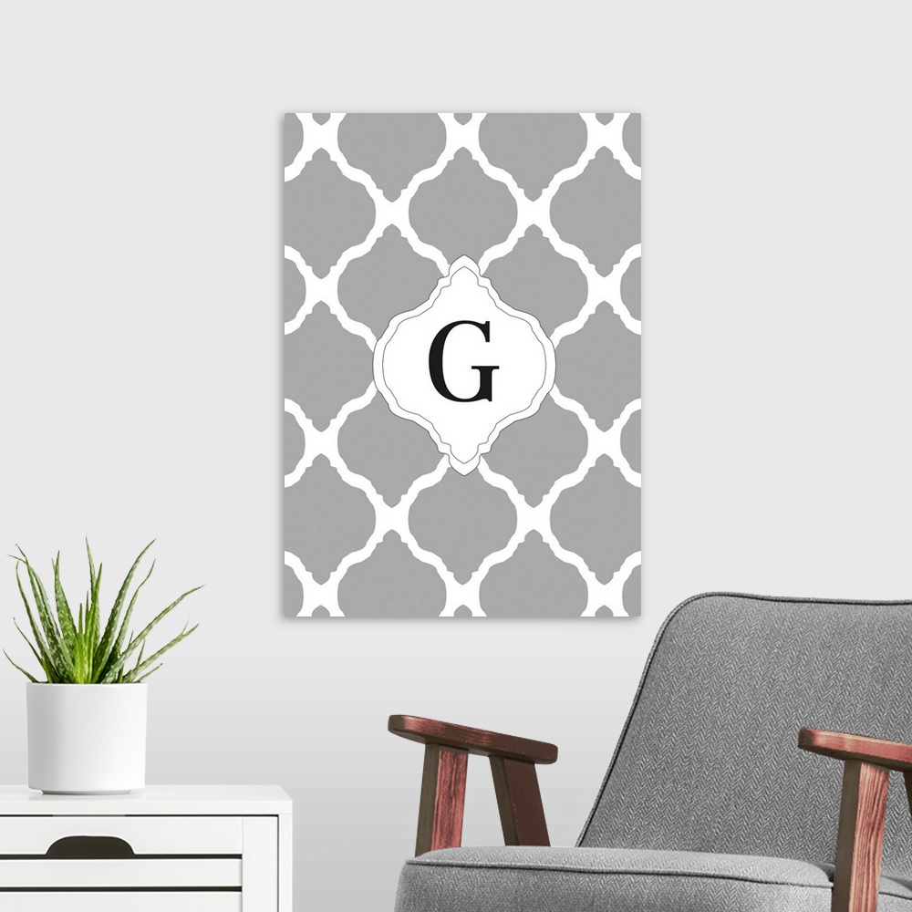 A modern room featuring G Damask Pattern