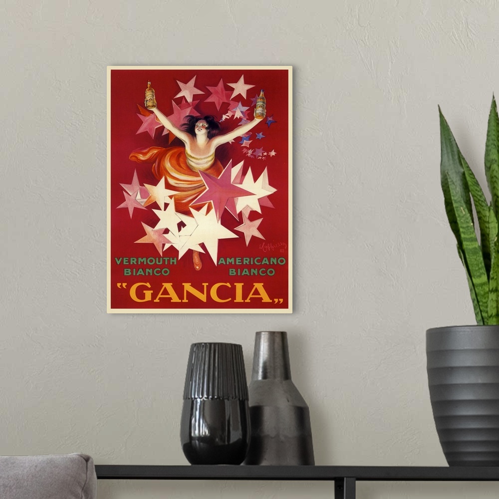 A modern room featuring Gancia - Vintage Vermouth Advertisement