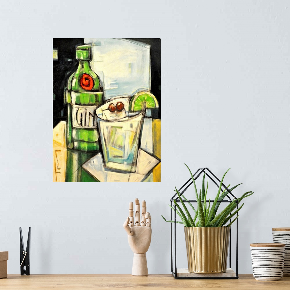 A bohemian room featuring Gin Gimlet