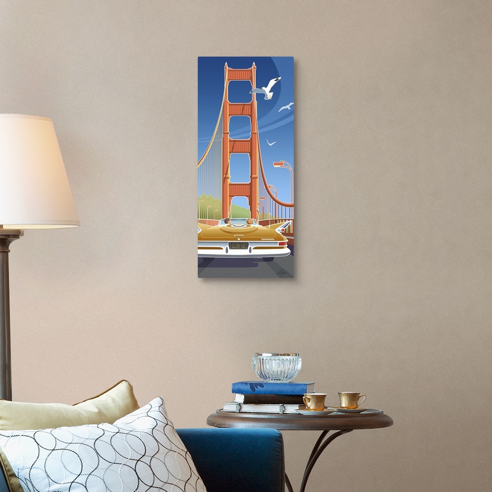 A traditional room featuring Golden Gate