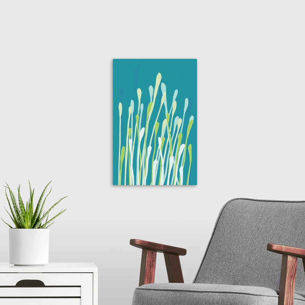 A modern room featuring Grasses I