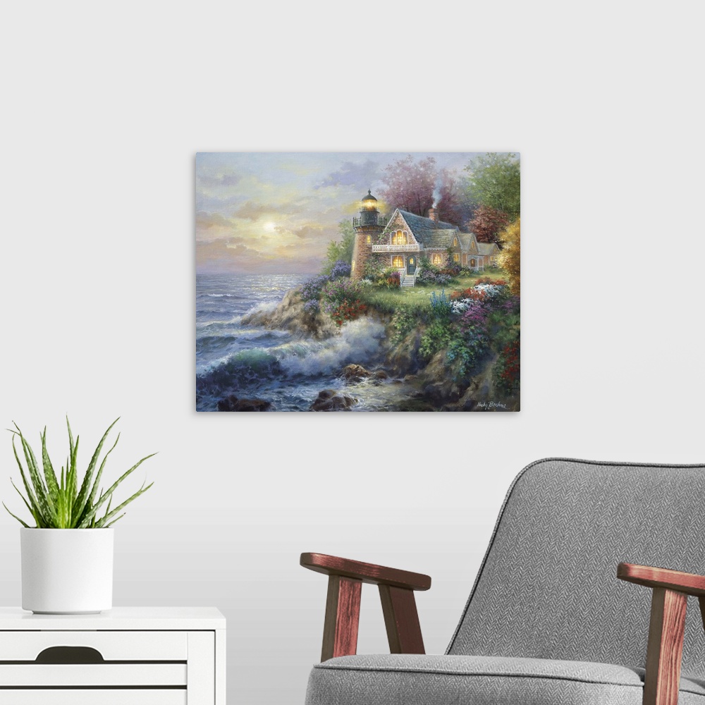 A modern room featuring Guardian Of The Sea