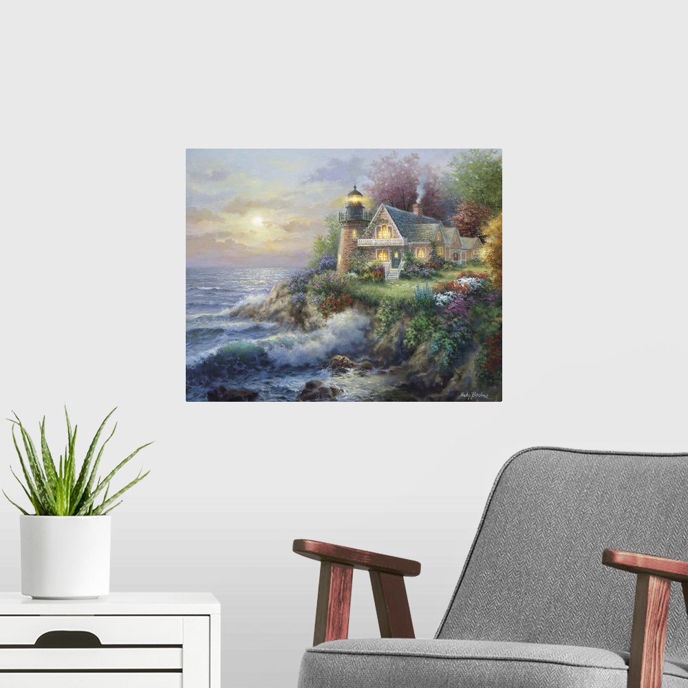 A modern room featuring Guardian Of The Sea