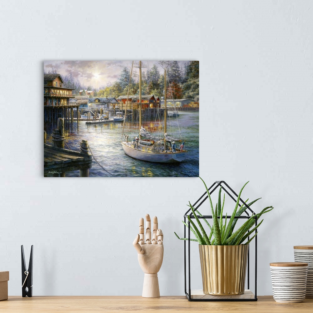 A bohemian room featuring Harbor
