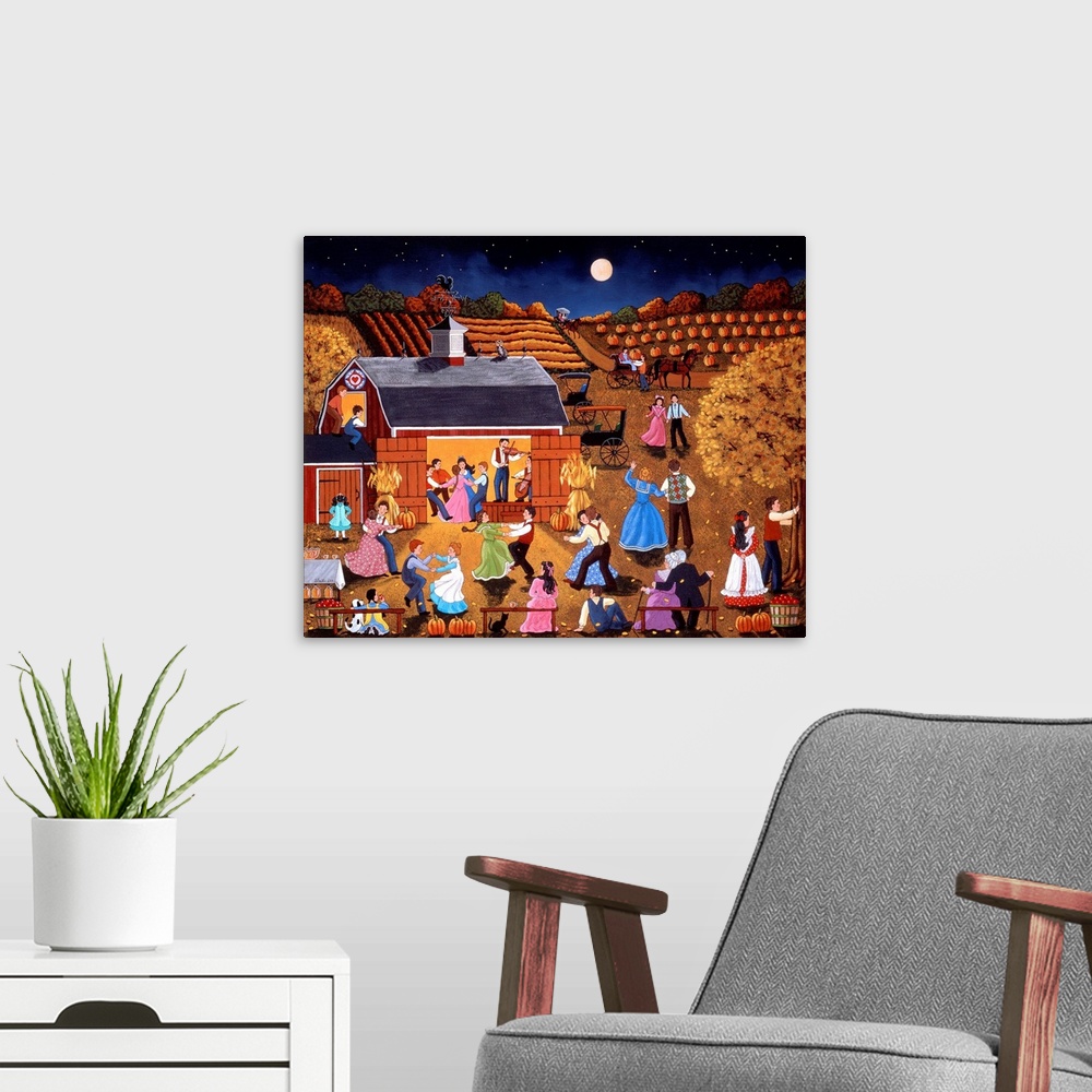 A modern room featuring Harvest Moon Dance