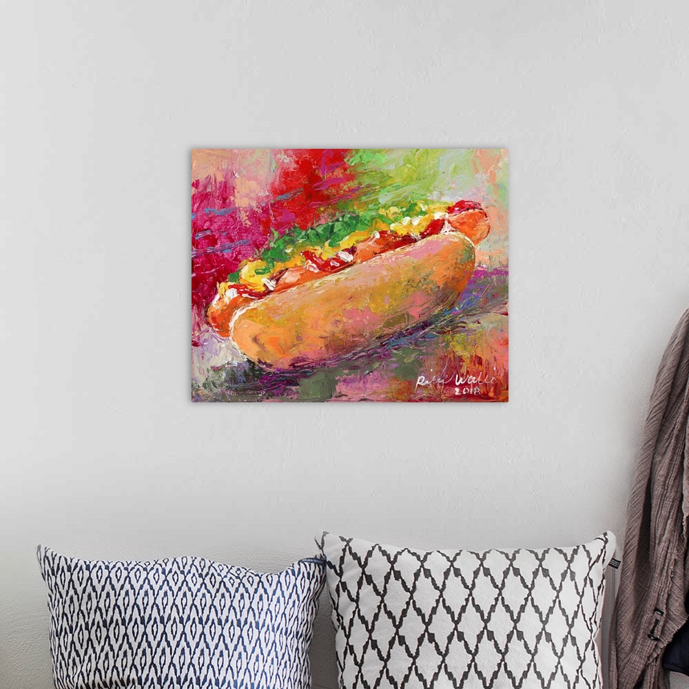 A bohemian room featuring Hotdog