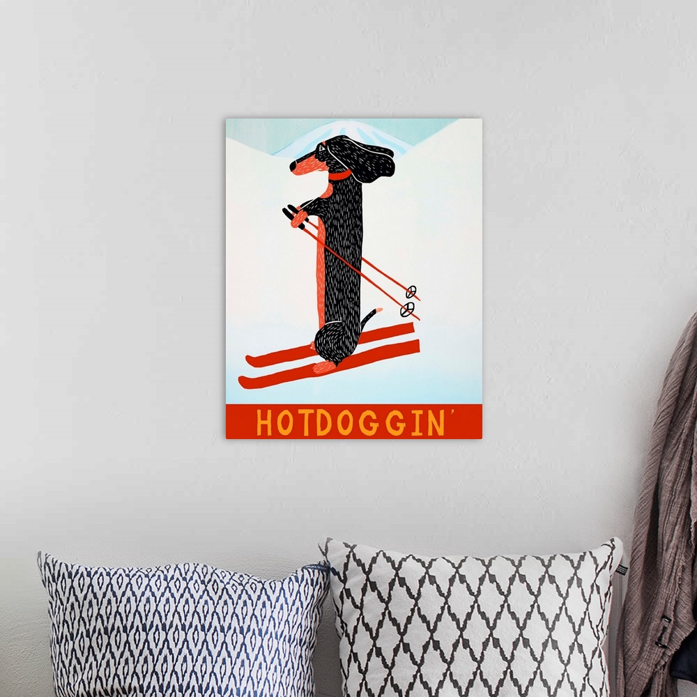 A bohemian room featuring Hotdoggin