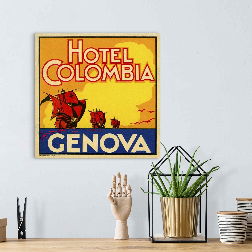 A bohemian room featuring Hotel Colombia, Genova