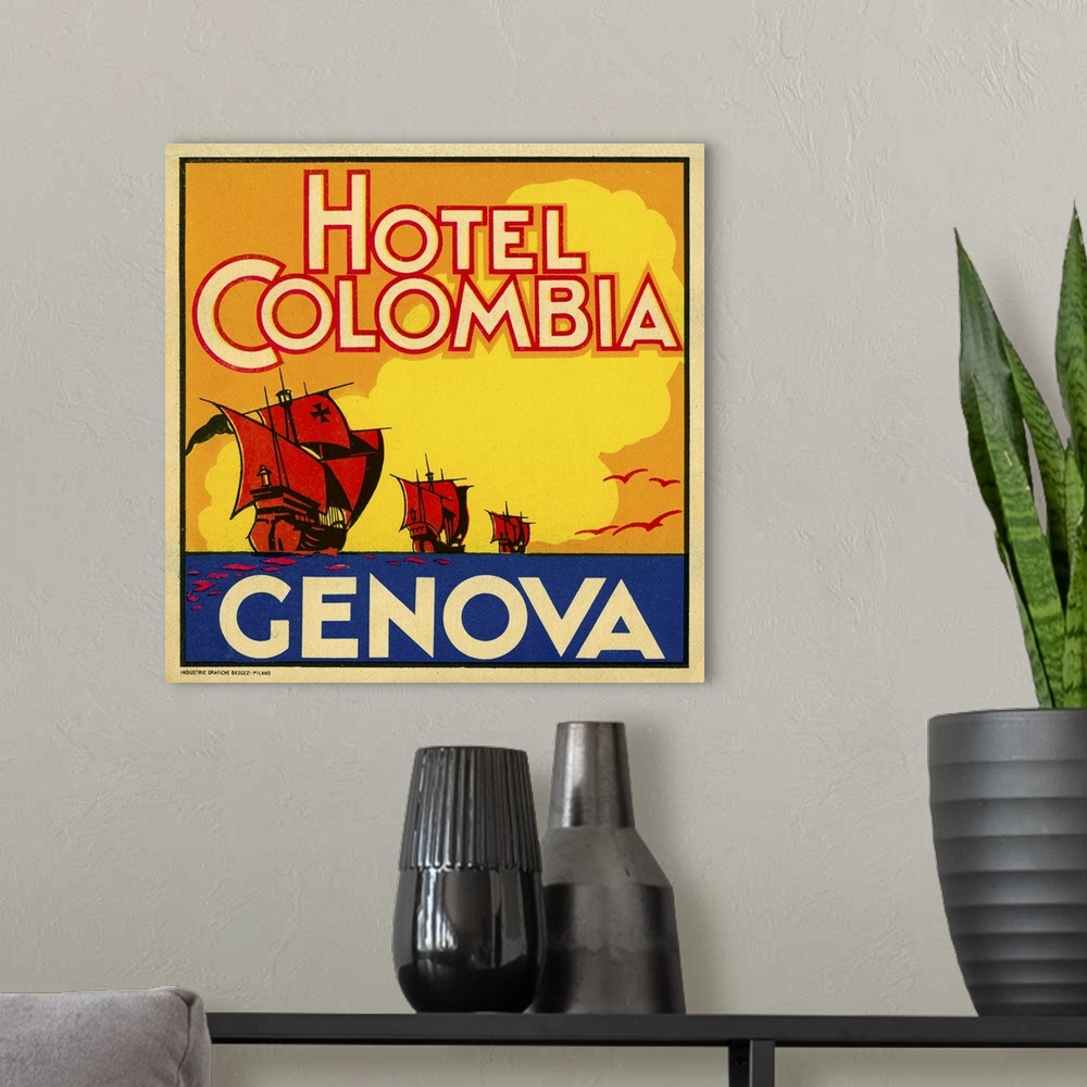 A modern room featuring Hotel Colombia, Genova