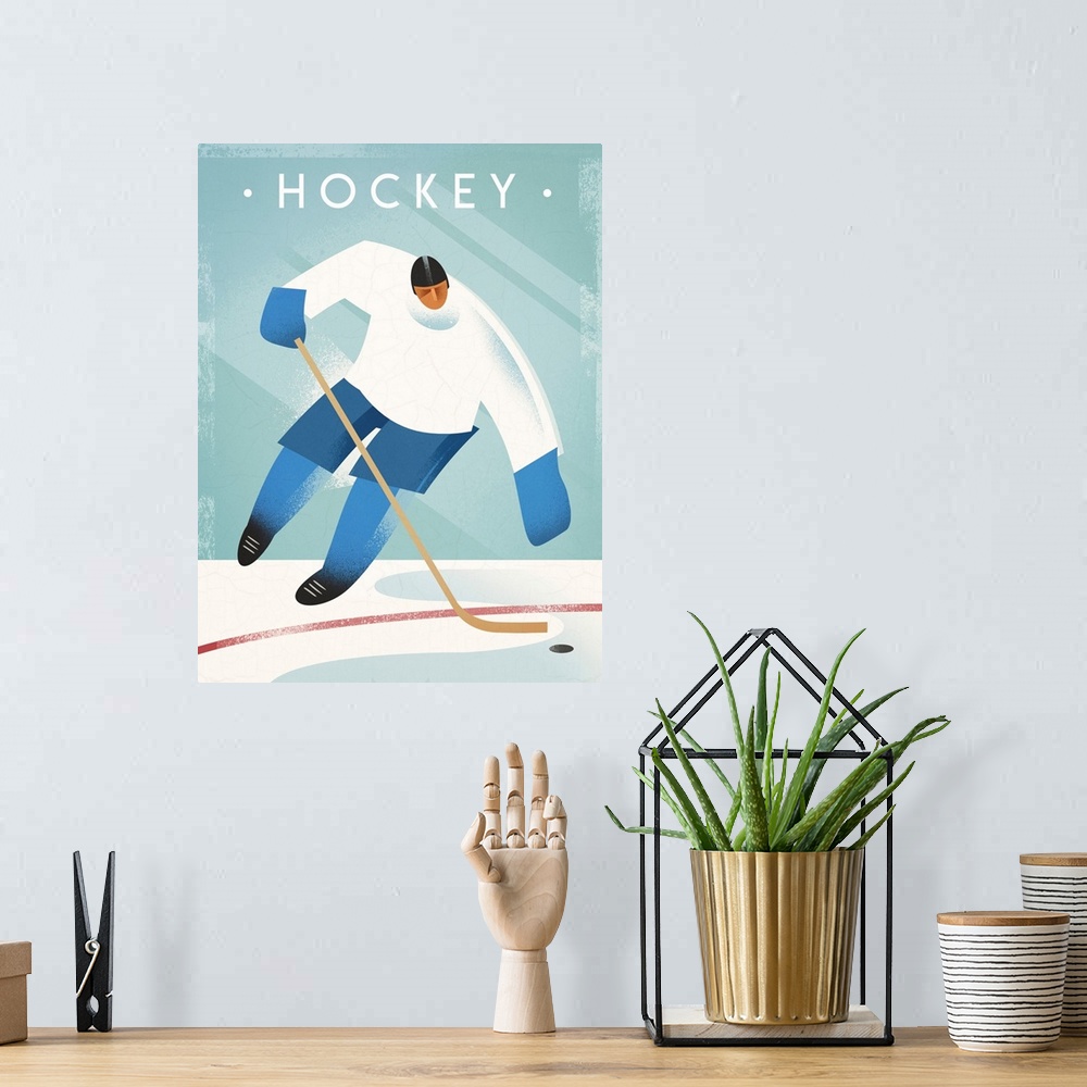 A bohemian room featuring Ice Hockey
