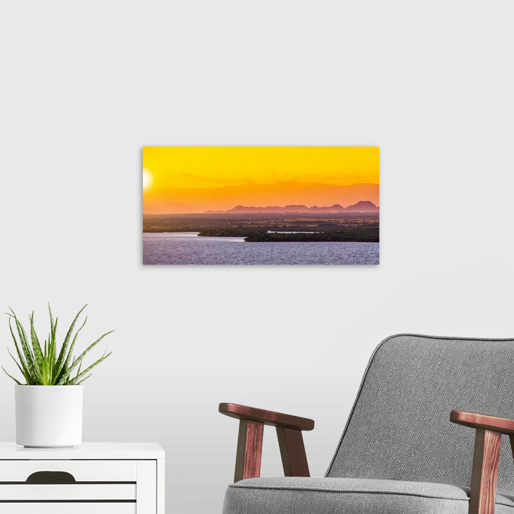 A modern room featuring Islands In The Sunset