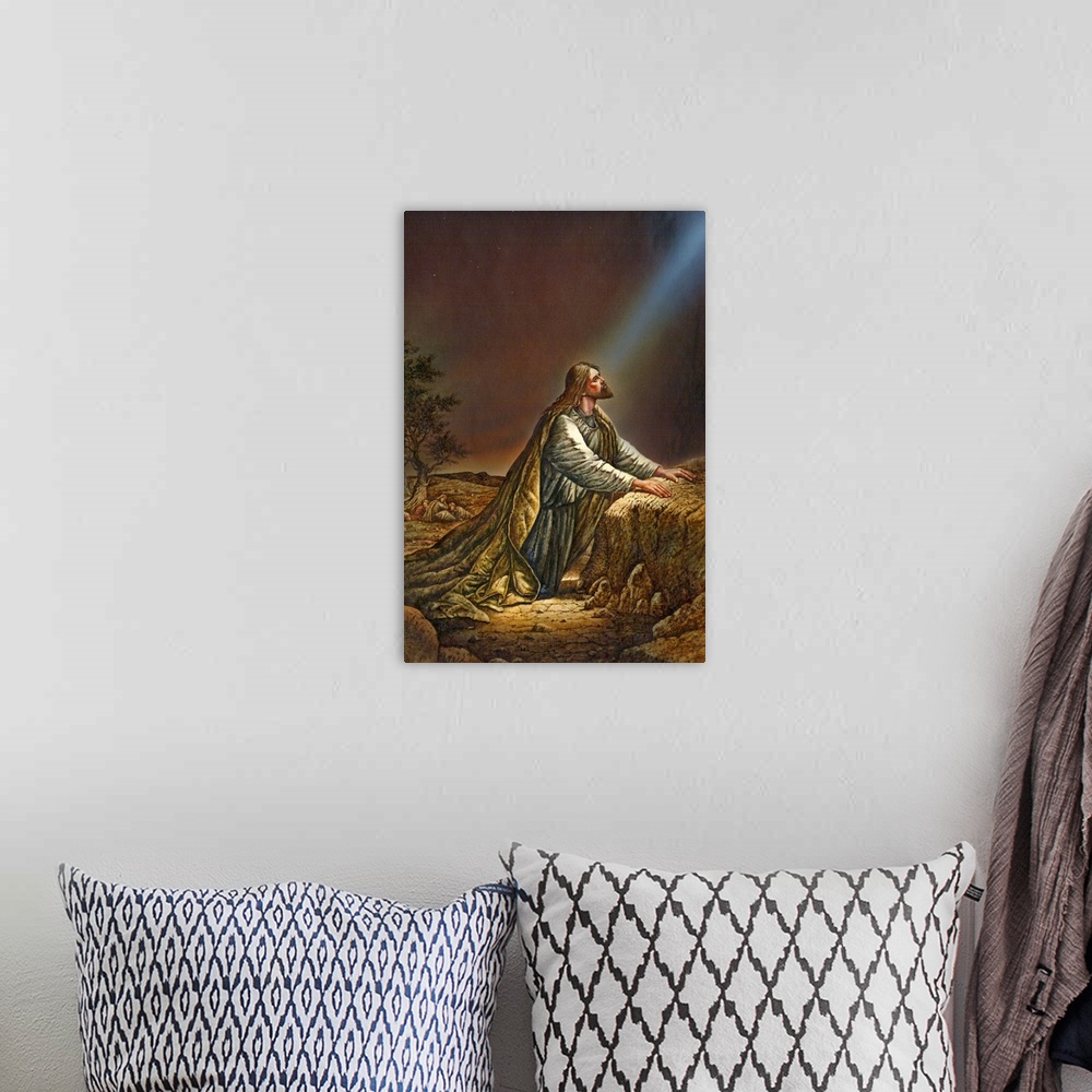 A bohemian room featuring jesus