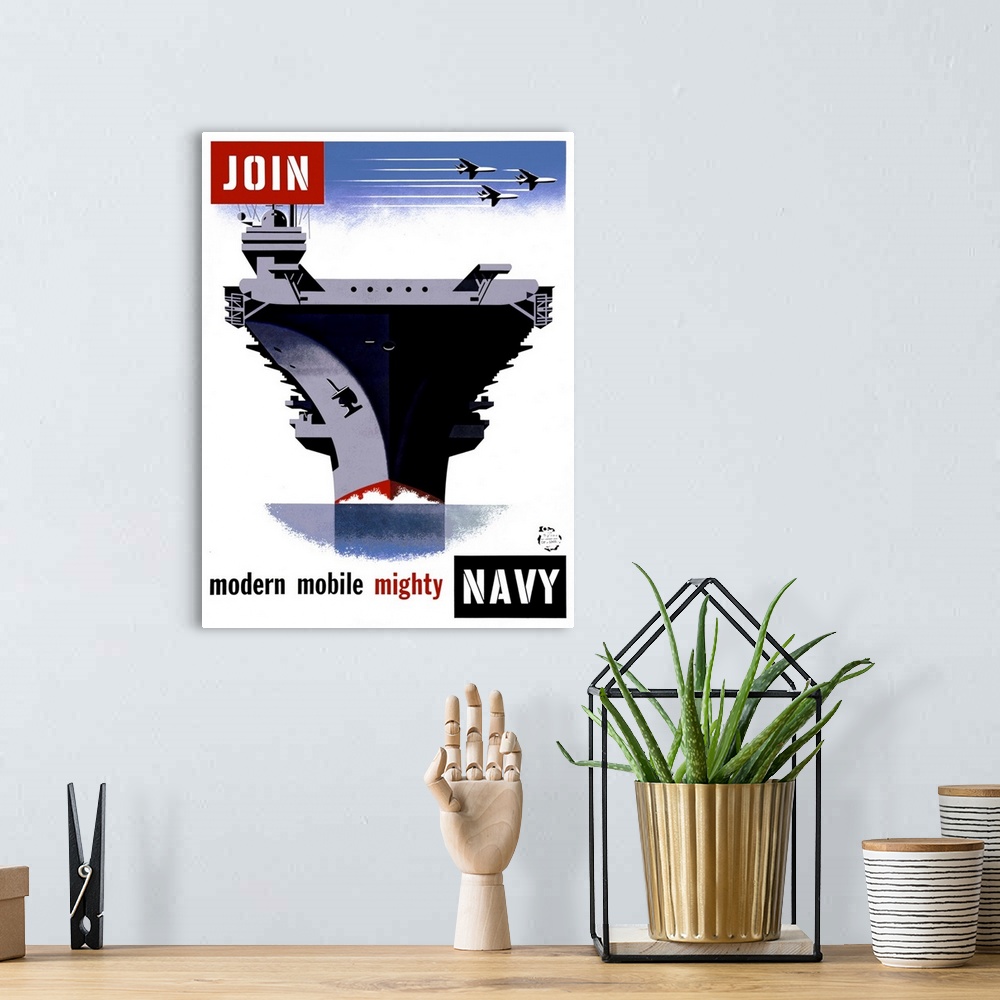 A bohemian room featuring Join the Navy, Modern Mobile Mighty