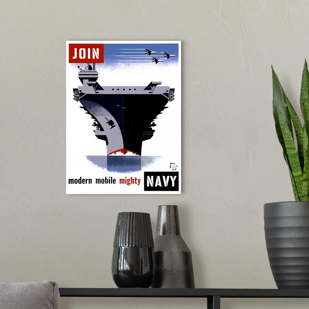 A modern room featuring Join the Navy, Modern Mobile Mighty