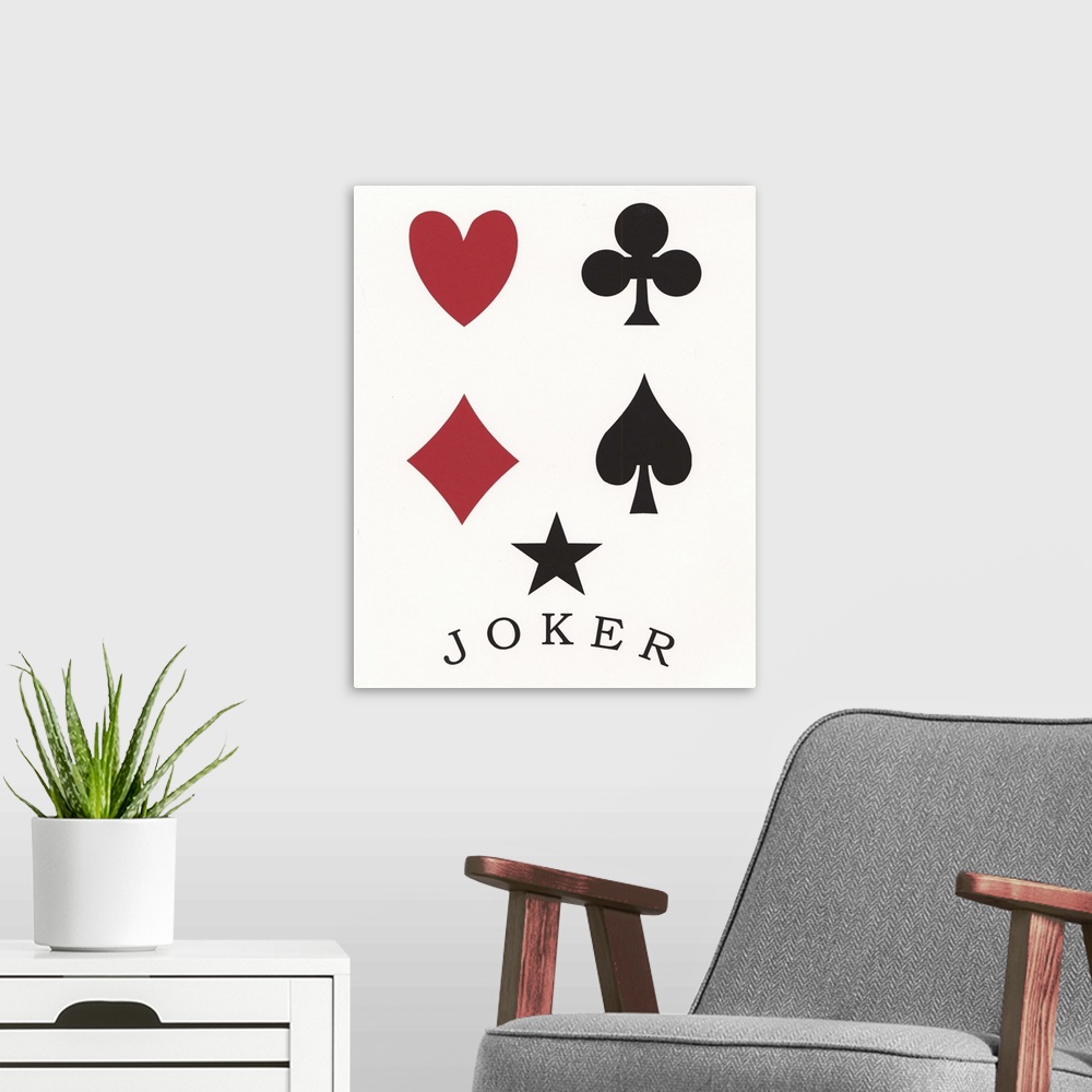 A modern room featuring Joker