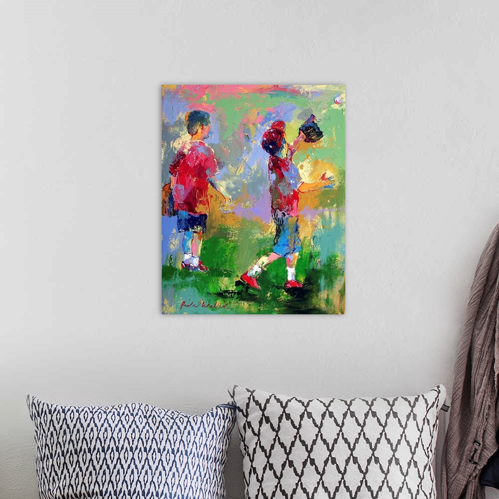 A bohemian room featuring Kids 2