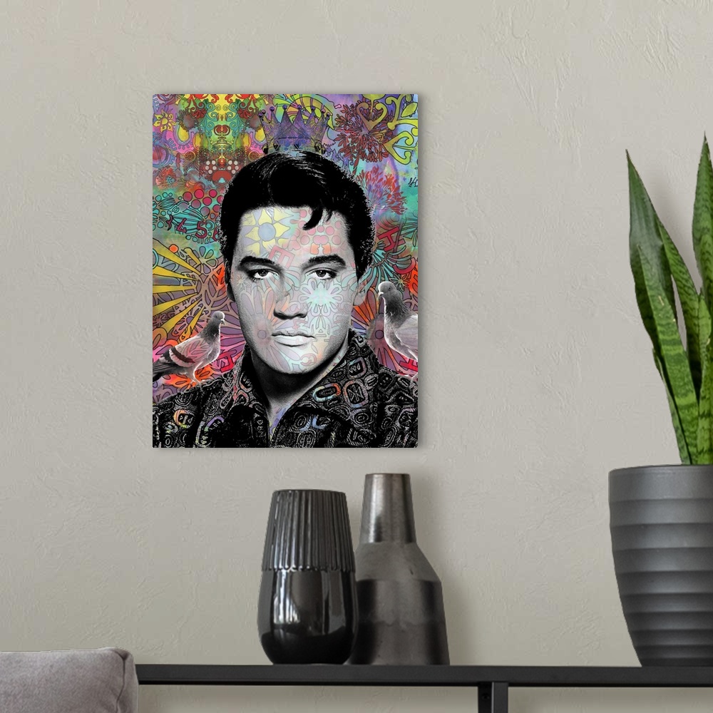 A modern room featuring King Elvis