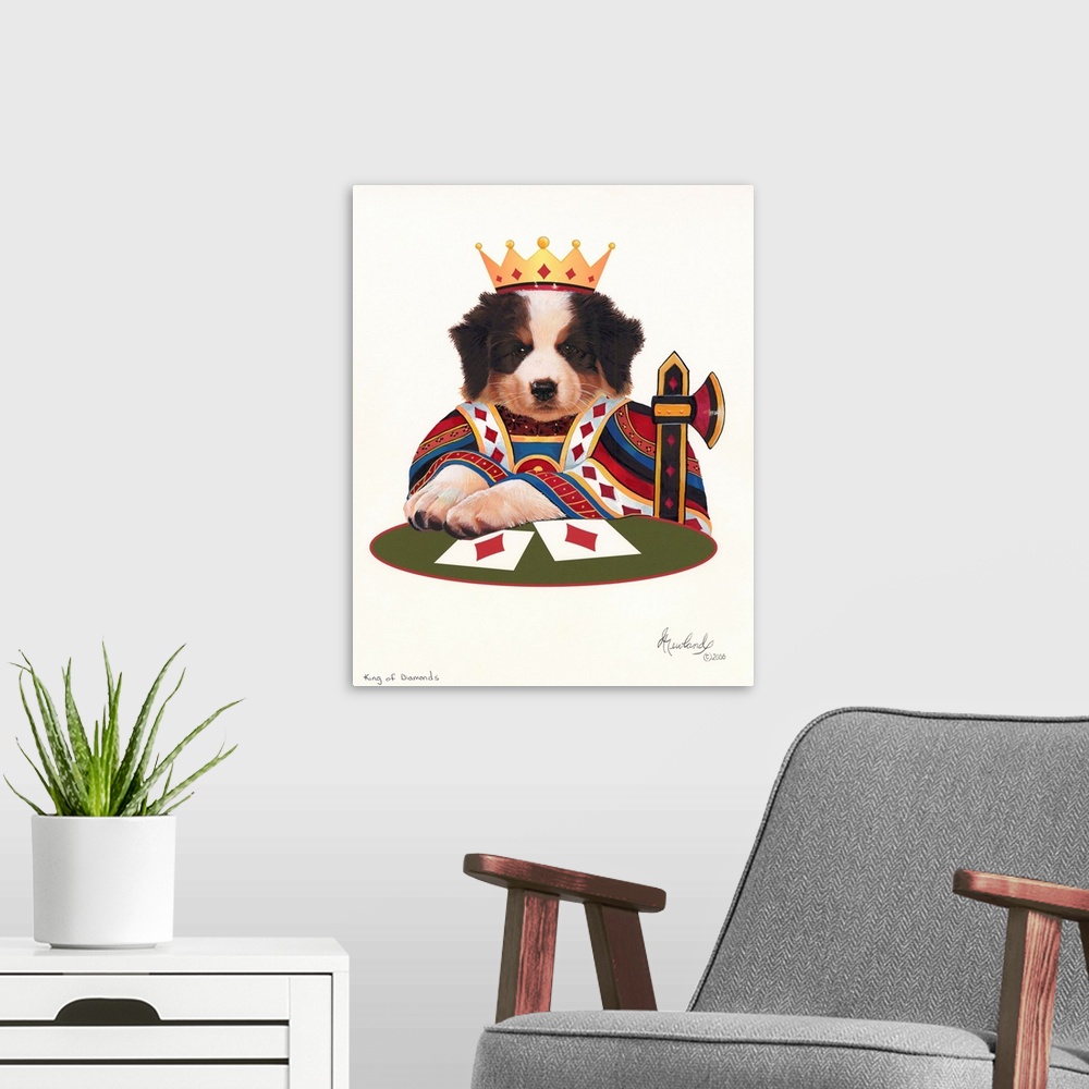 A modern room featuring King Of Diamonds