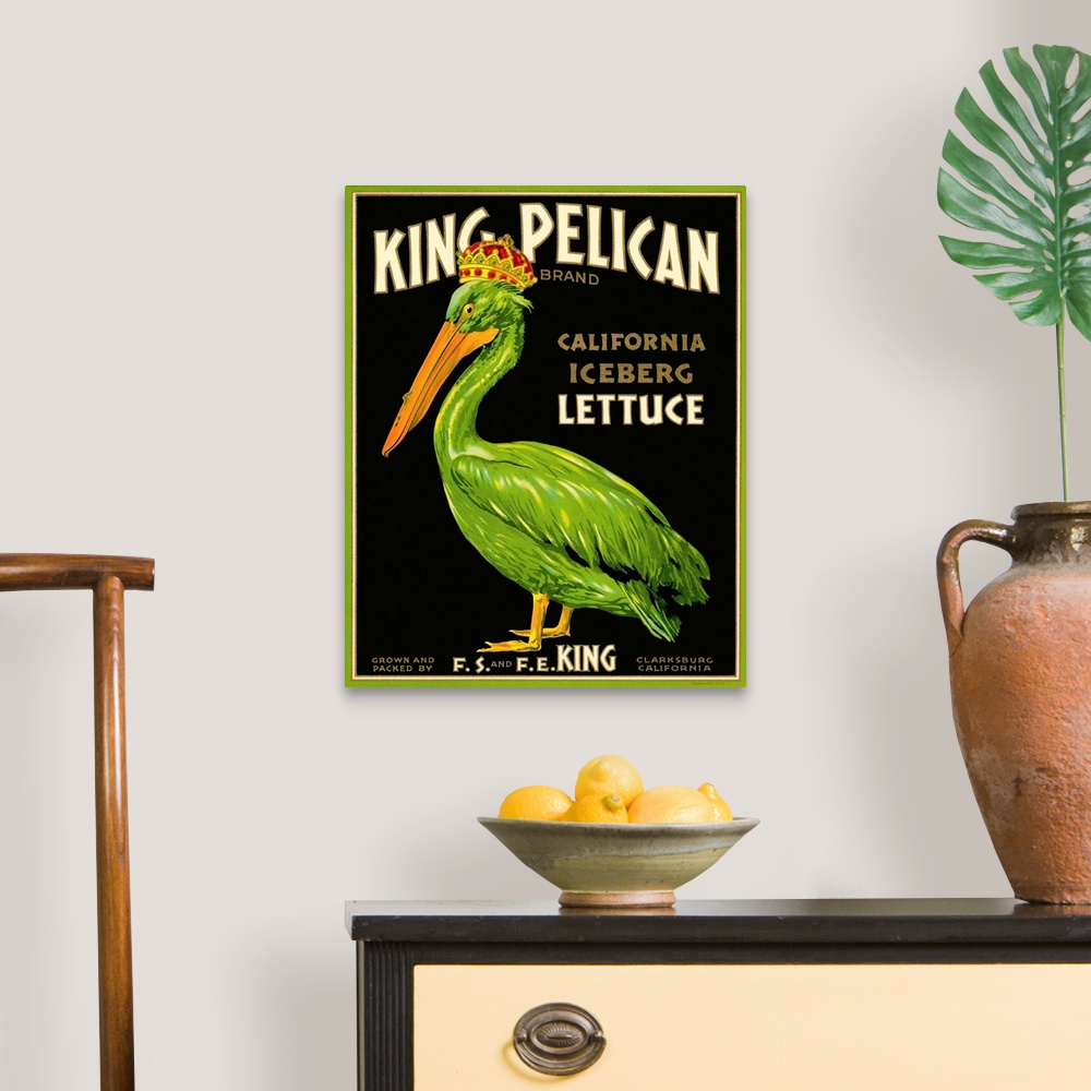 A traditional room featuring King Pelican Brand Lettuce