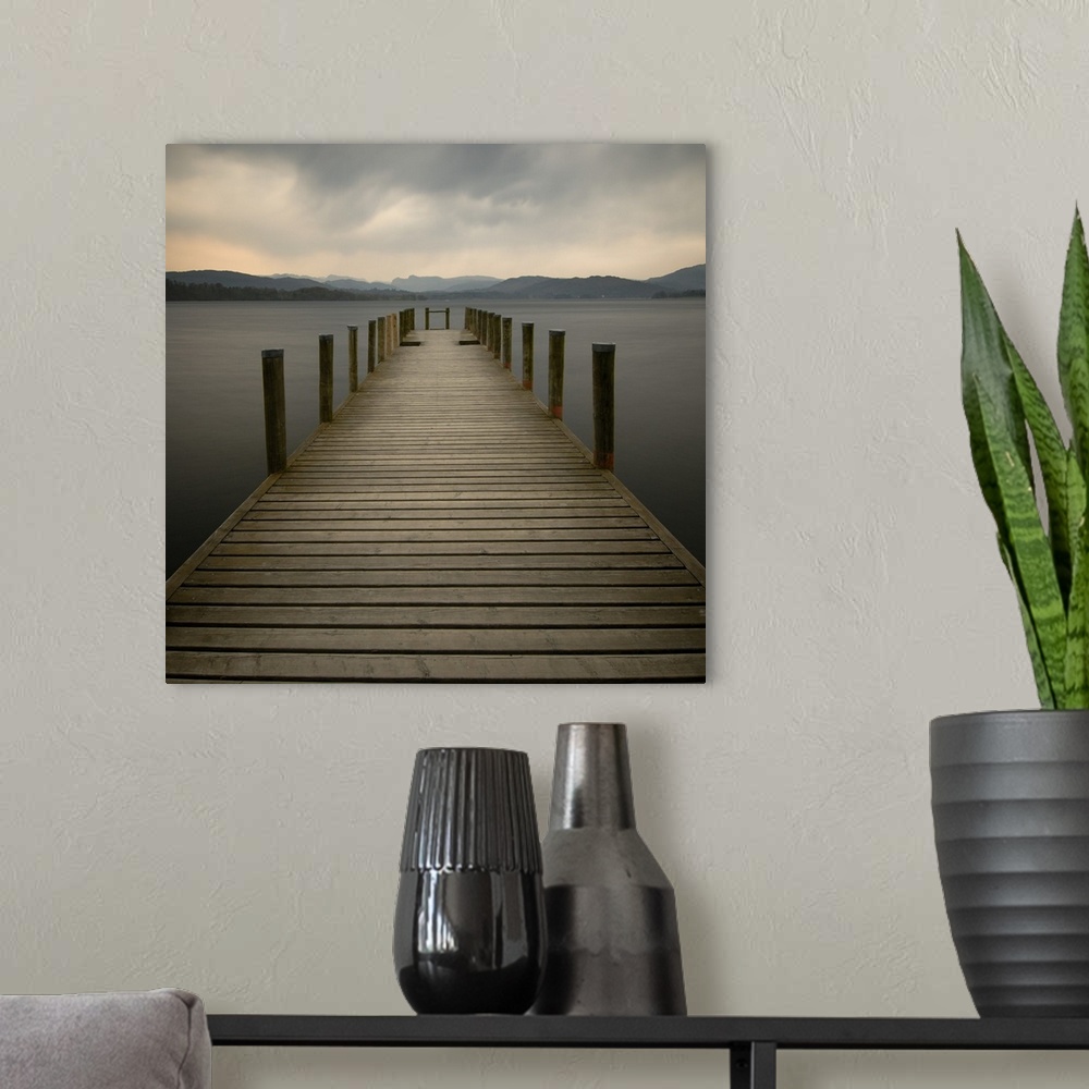 A modern room featuring Lakeside Pier
