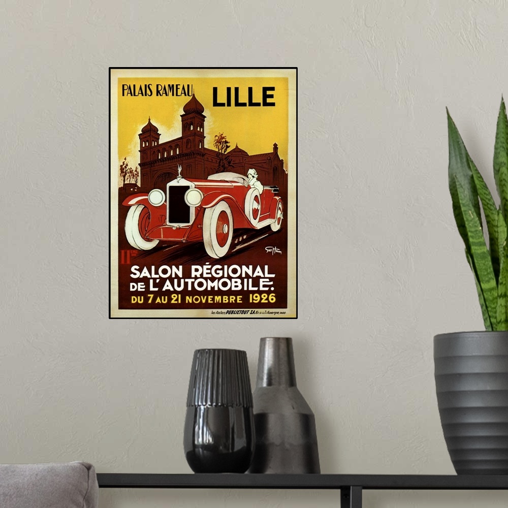 A modern room featuring Lille Salon 1926, vintage Automobiles