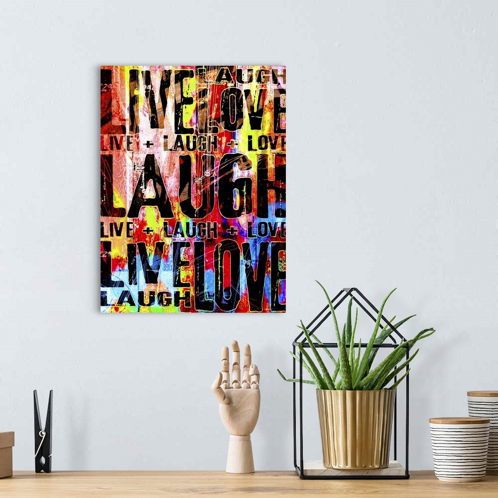 A bohemian room featuring Live Love Laugh