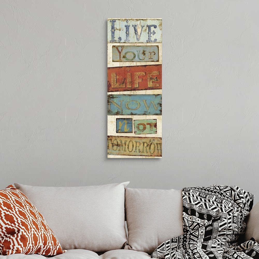 A bohemian room featuring Live Your Life I
