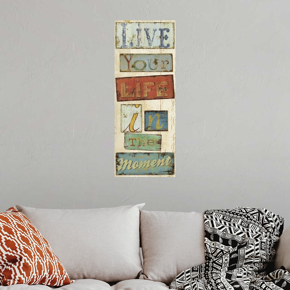 A bohemian room featuring Live Your Life II