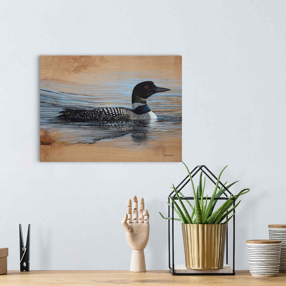 A bohemian room featuring Loon Reflection
