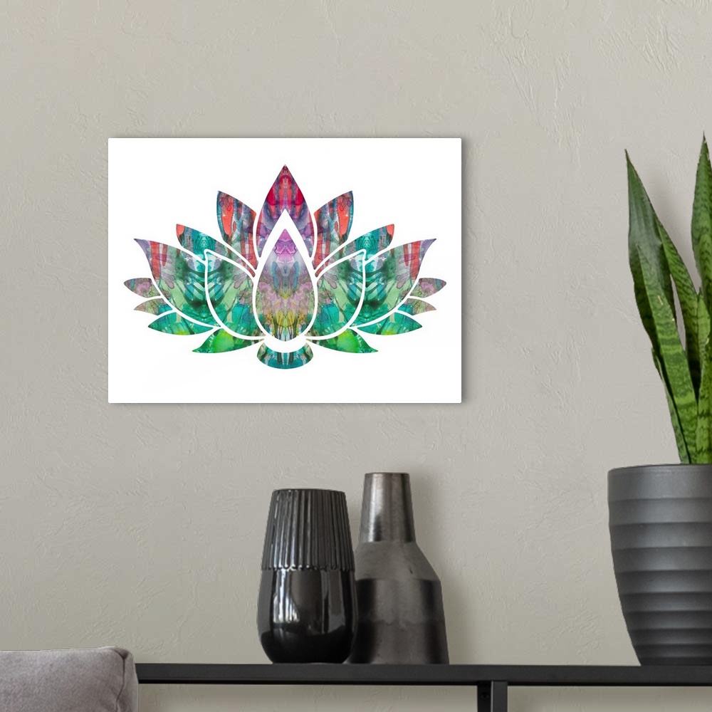 A modern room featuring Lotus