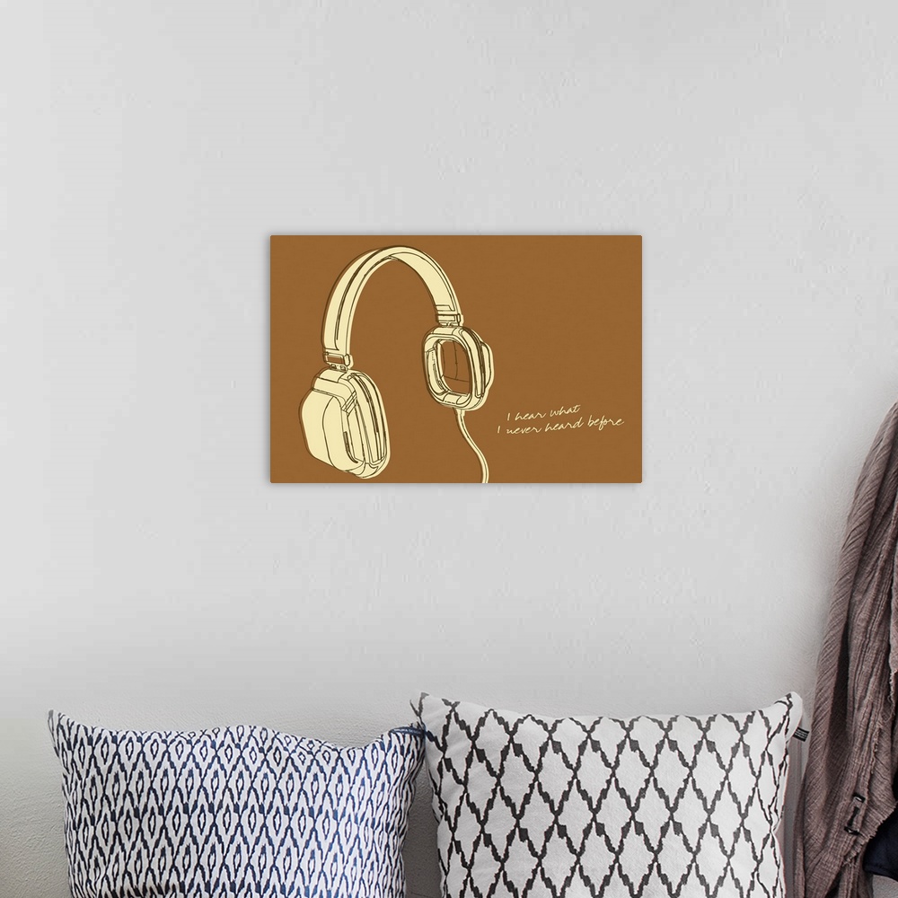 A bohemian room featuring Lunastrella Headphones