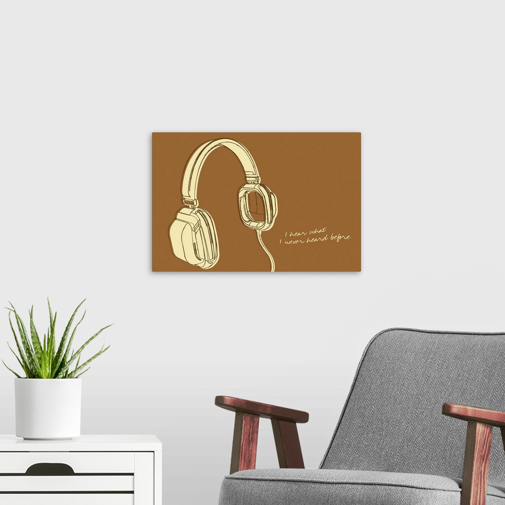 A modern room featuring Lunastrella Headphones