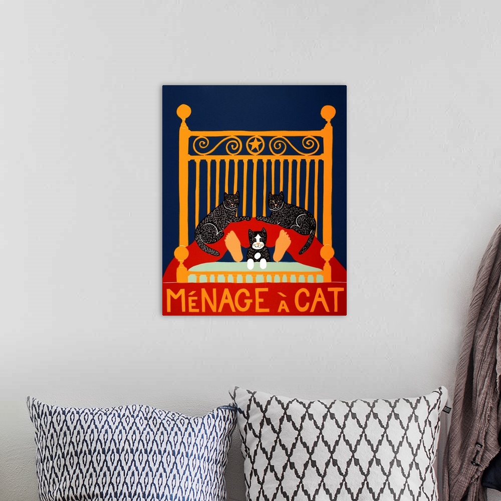 A bohemian room featuring Menage A Cat
