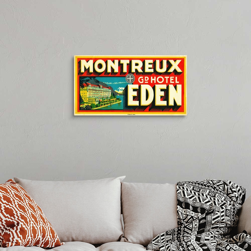 A bohemian room featuring Montreux Grand Hotel, Eden