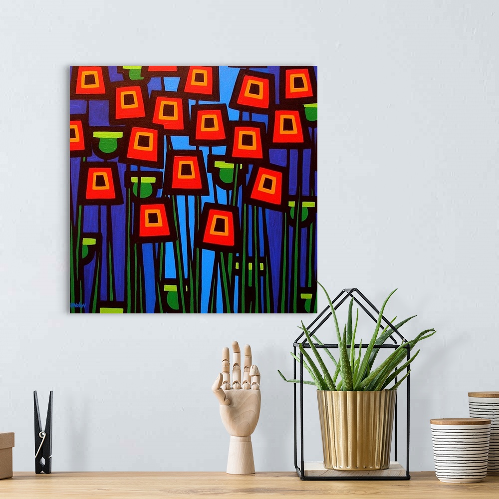 A bohemian room featuring Night Poppies