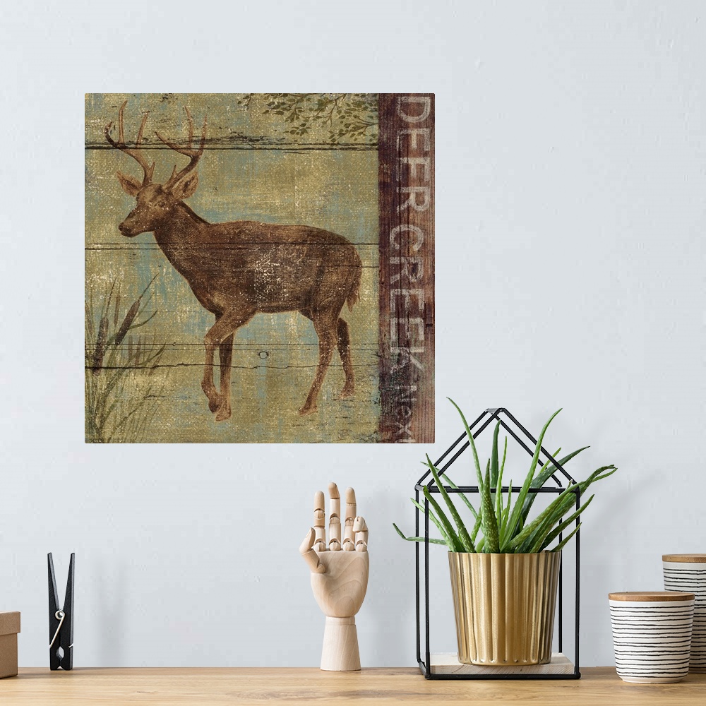 A bohemian room featuring Northern Wildlife I