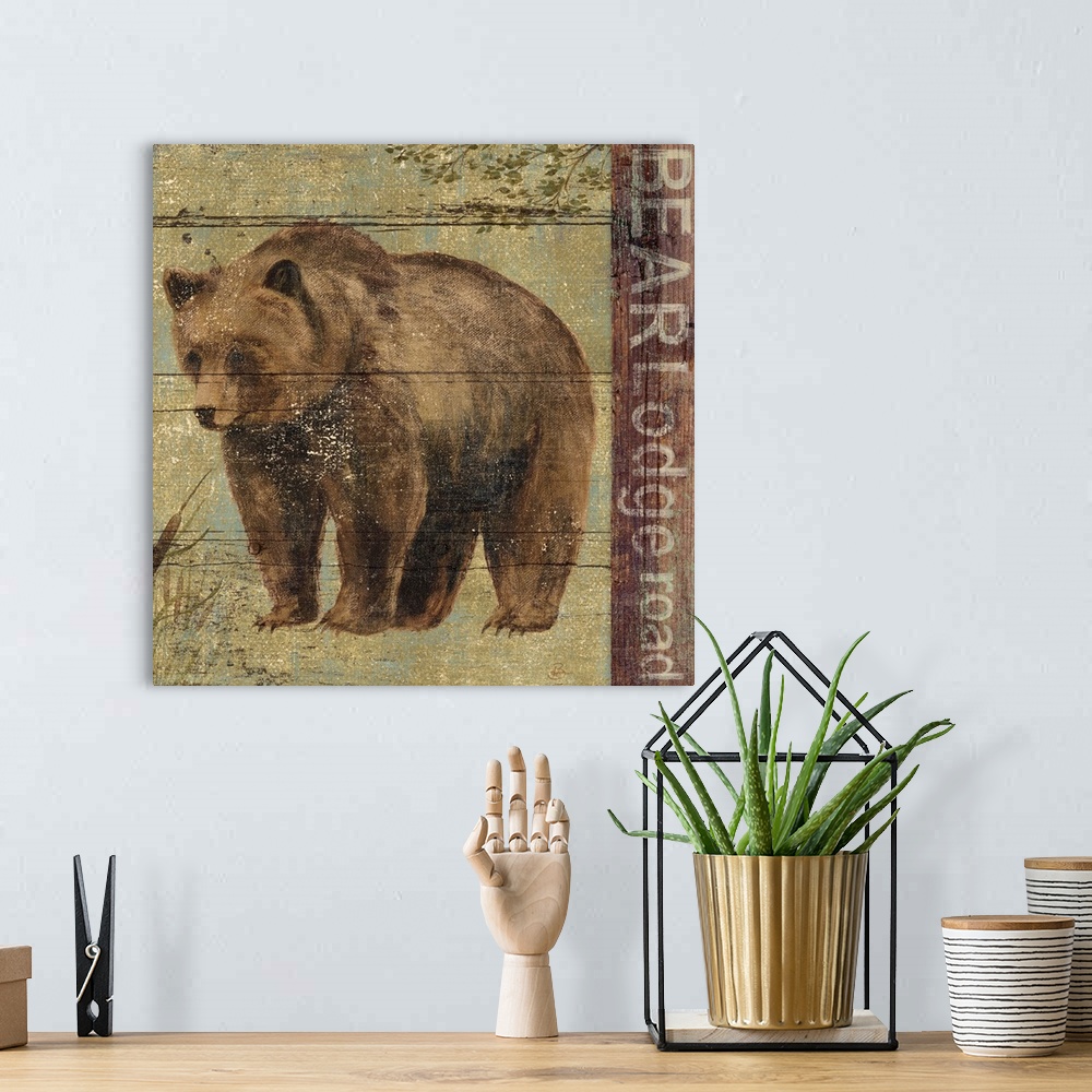 A bohemian room featuring Northern Wildlife IV