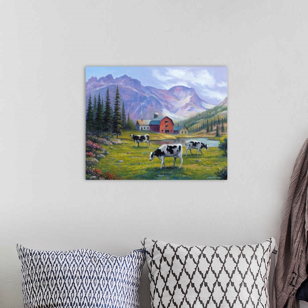 A bohemian room featuring Peaceful Pasture