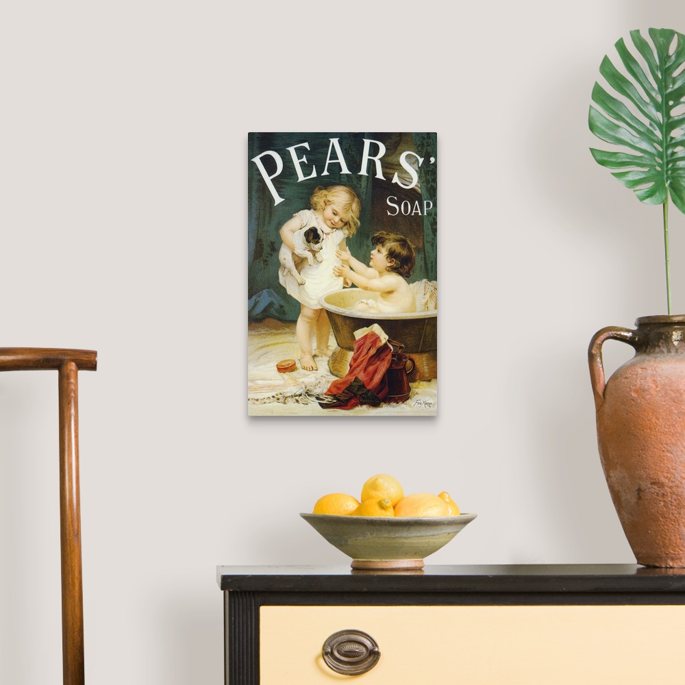 A traditional room featuring Pears Soap - Vintage Advertisement