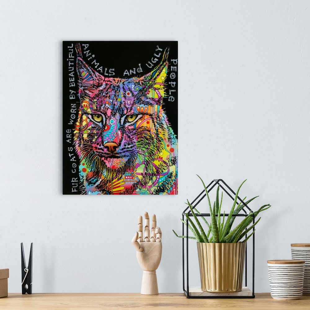 A bohemian room featuring Psychedelic Bobcat
