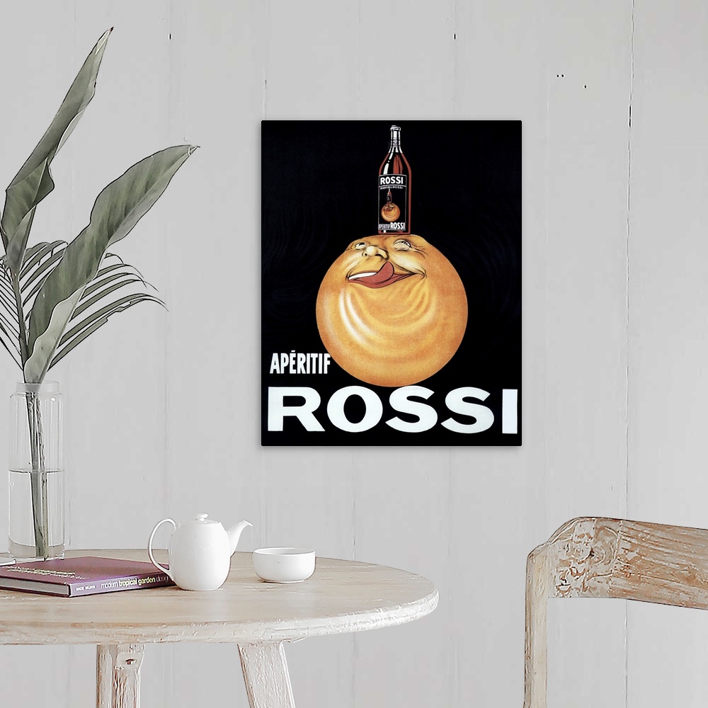 A farmhouse room featuring Rossi - Vintage Beverage Advertisement