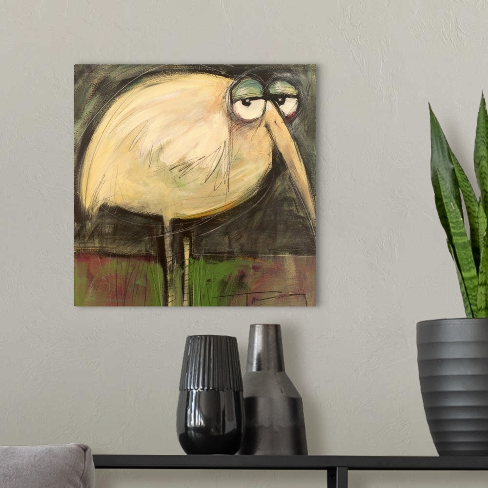 A modern room featuring Rotund Bird
