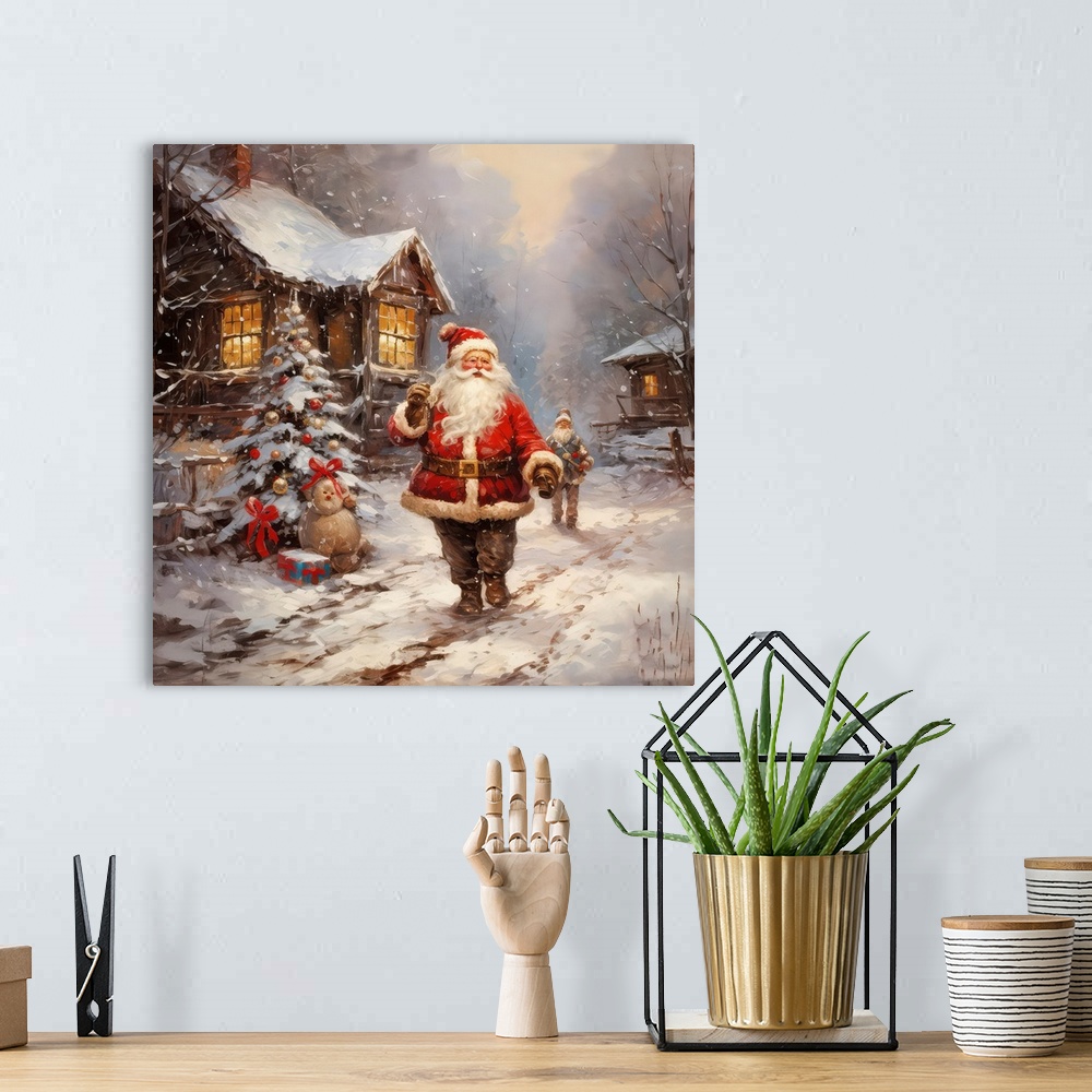 A bohemian room featuring Santas Little Helper