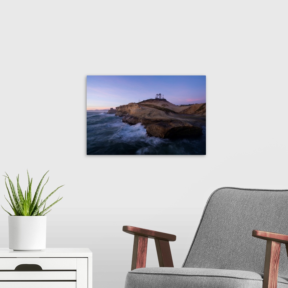 A modern room featuring Sea Sunset 4