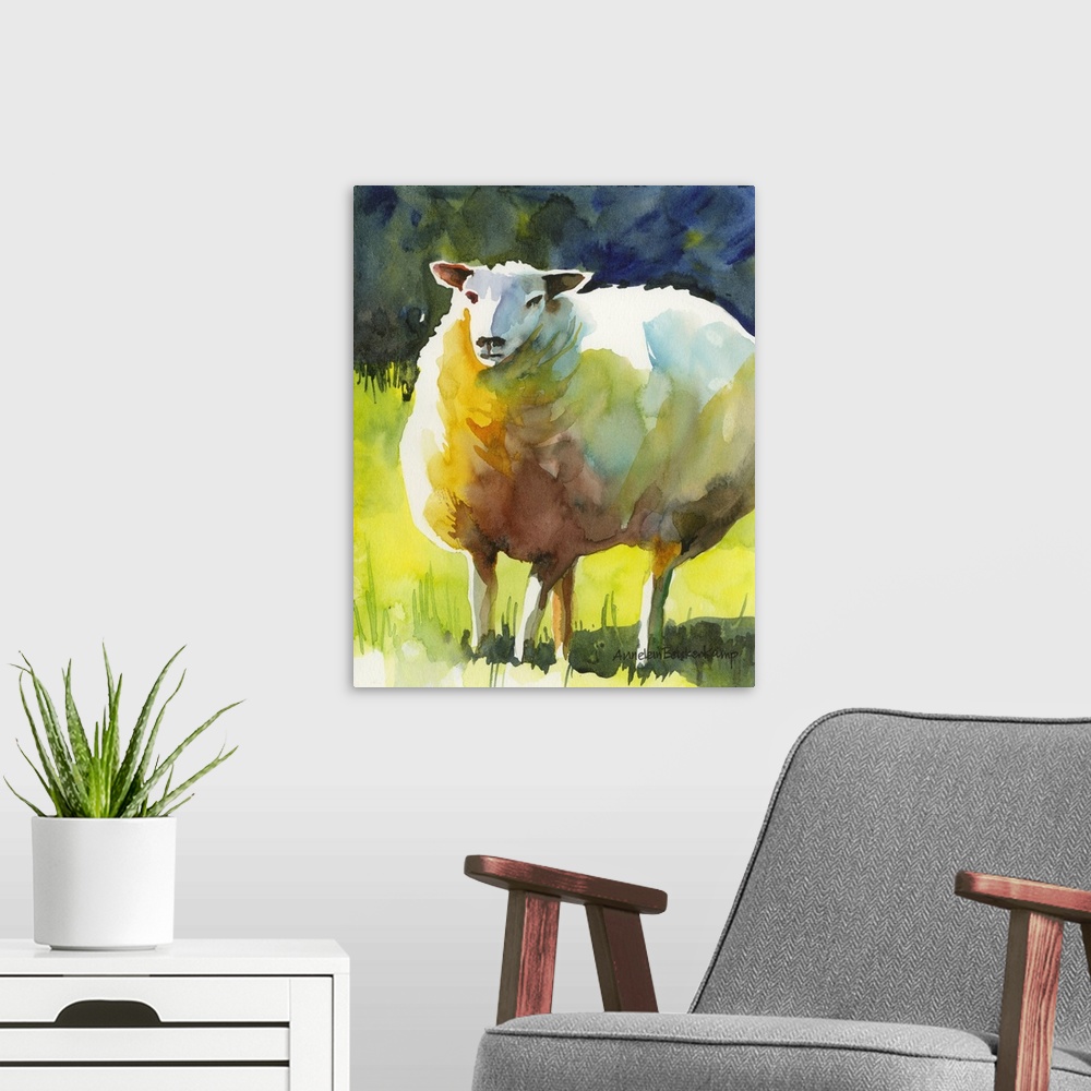 A modern room featuring Sheep I