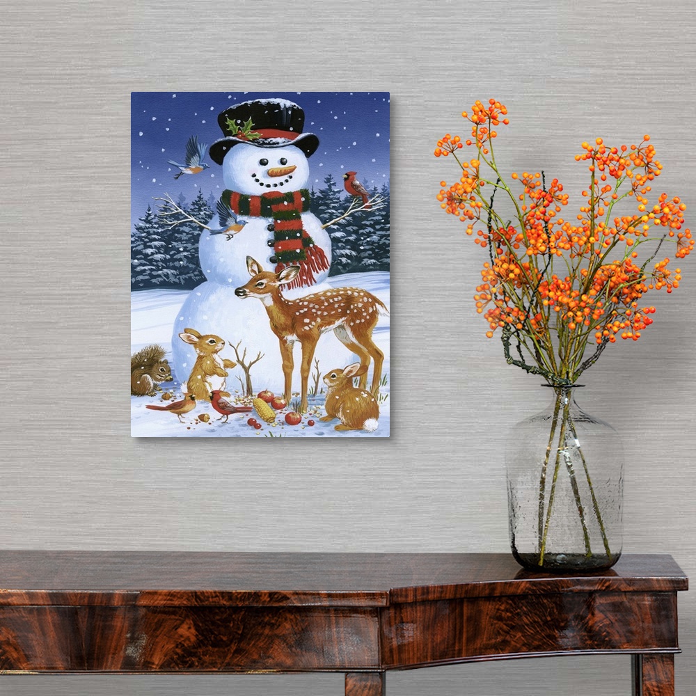 A traditional room featuring Snowman With Friends