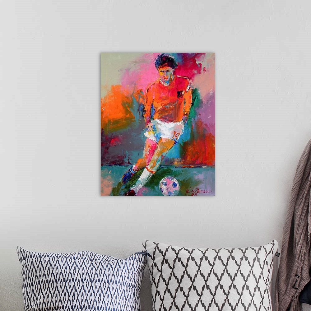 A bohemian room featuring Soccer