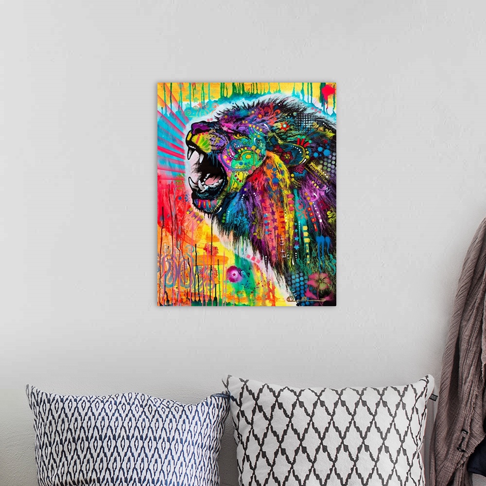 A bohemian room featuring South African Lion