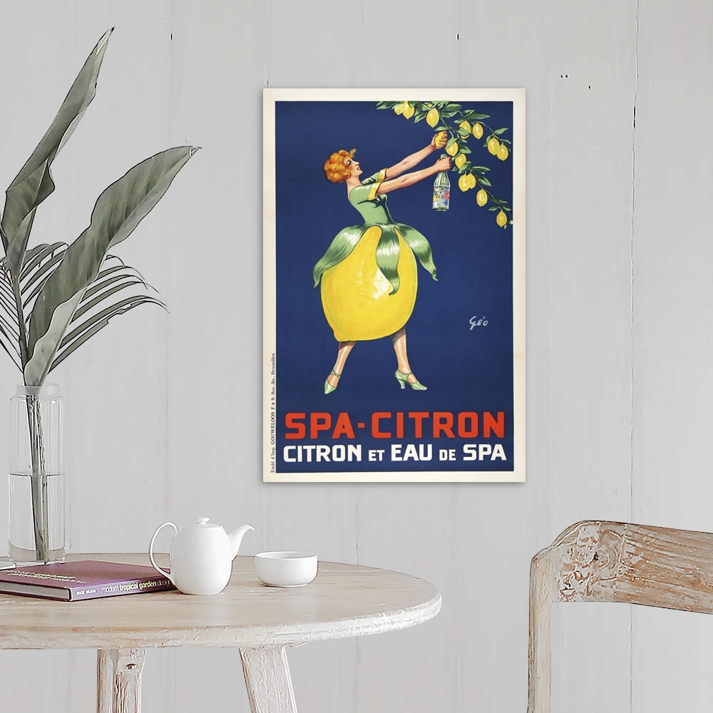 A farmhouse room featuring Spa Citron - Vintage Advertisement